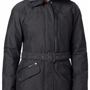 Columbia Black Hooded Parka